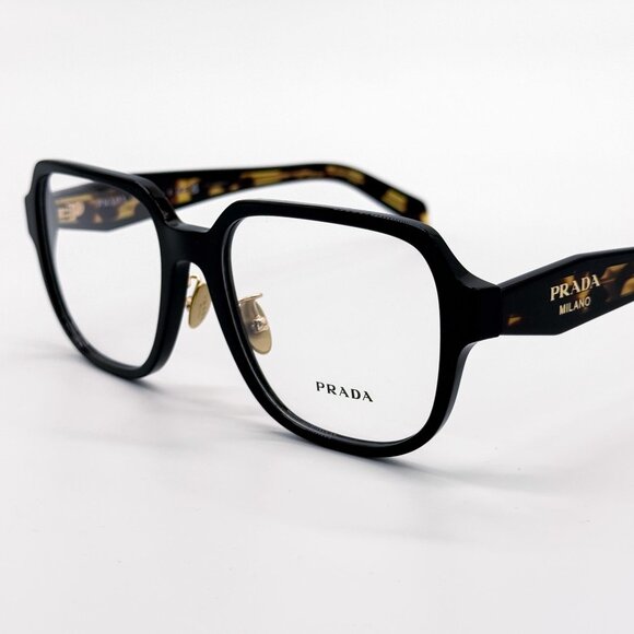 NEW PRADA PRB07VD 3891O1 EYEGLASSES WOMEN BLACK/HAVANA EYEWEAR VPR B07D - Picture 6 of 9